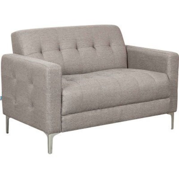 Gec Interion Upholstered Fabric Loveseat, Tan 695966TN